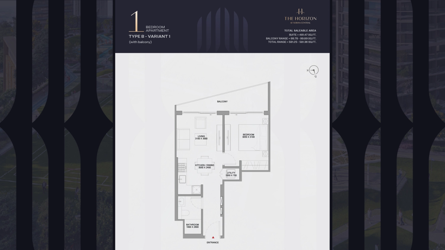 1 BR - Type A